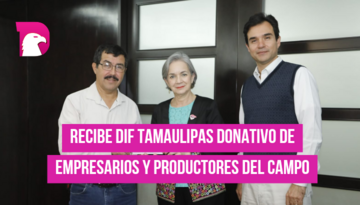  Recibe DIF Tamaulipas donativo de empresarios y productores del campo.