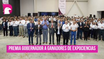  Premia gobernador a ganadores de ExpoCiencias