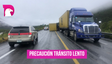  Alerta en la carretera Jaumave -Tula, operando un solo carril a la altura del kilómetro 97