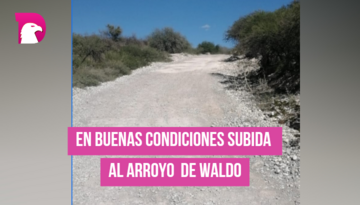  En buenas condiciones subida al arroyo de Waldo