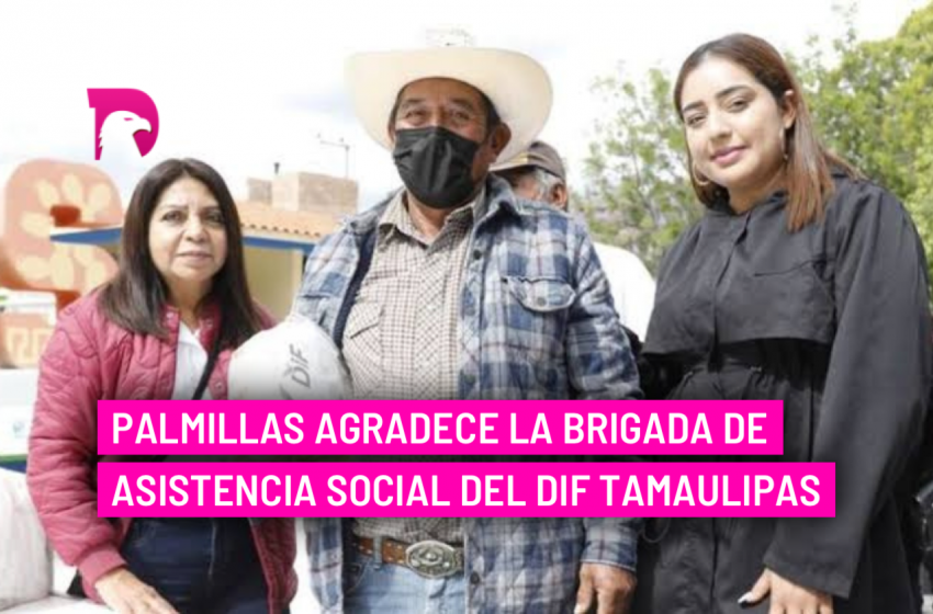 Palmillas agradece la brigada de asistencia social del DIF Tamaulipas