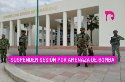  Suspenden sesión por amenaza de bomba