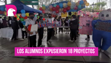  Estudiantes de la Secundaria Alberto Carrera Torres muestran su talento en la 9a Feria de la información