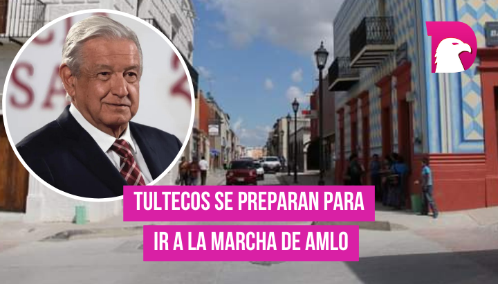  Tultecos se preparan para ir a la marcha se apoyo a AMLO
