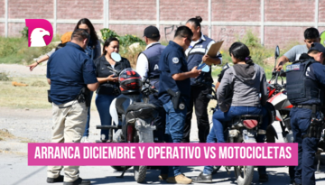  Arranca diciembre y operativo vs motocicletas