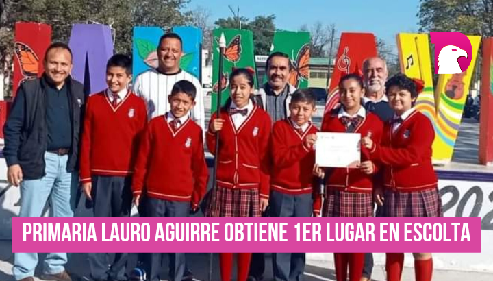  La primaria Lauro Aguirre obtiene primer lugar en escolta