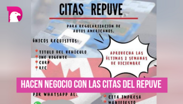  Hacen negocio con las citas del REPUVE