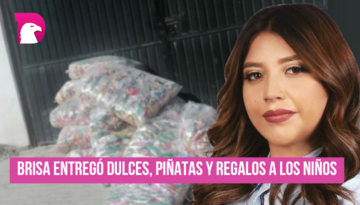  Brisa entregó dulces, piñatas y regalos a niños