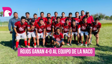  Rojos ganan 4 a 0 al equipo de la Naco