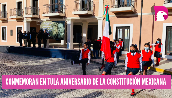  Conmemoran en Tula el 106 aniversario de la Constitución Mexicana