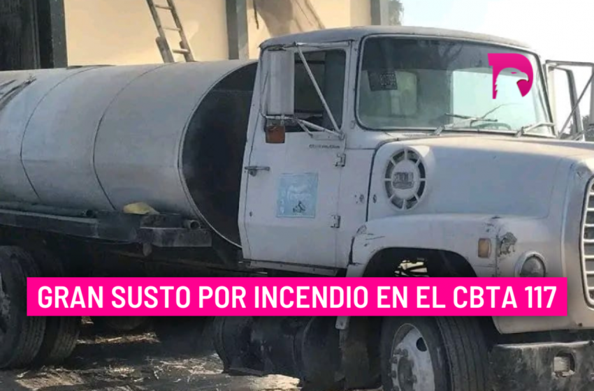  Gran susto por incendio en el CBTA 117