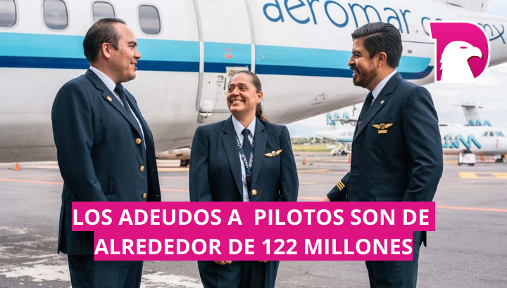  Pilotos y sobrecargos de Aeromar exigen sus liquidaciones