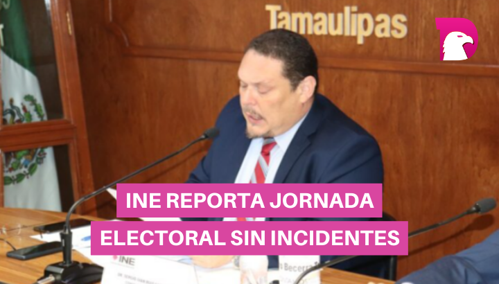  INE reporta jornada electoral sin incidentes