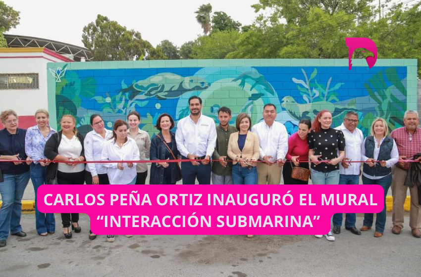  Carlos Peña Ortiz inauguró el mural “Interacción Submarina”