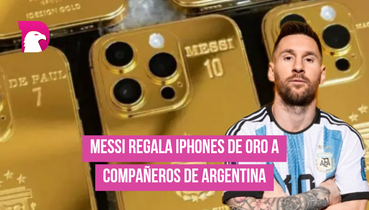  Messi regaña iPhones de oro a compañeros de Argentina