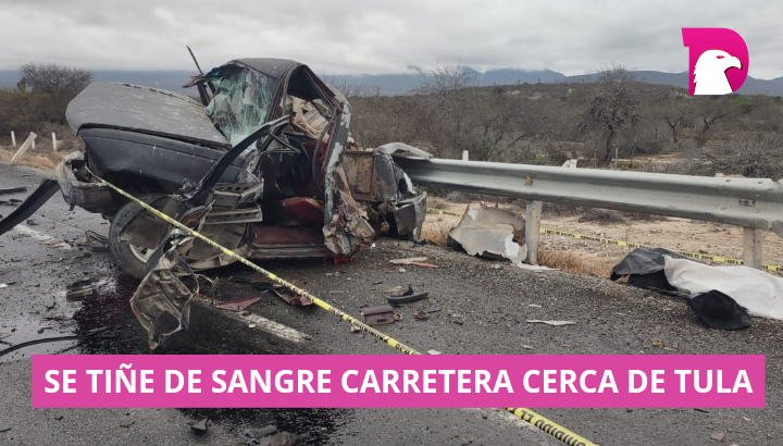  Se tiñe de sangre la carretera cerca de Tula