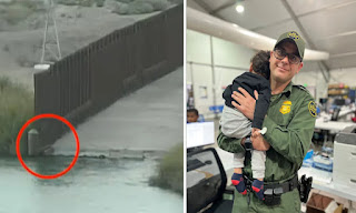  Abandonan a niño de un año de edad en la frontera: captan rescate en el río