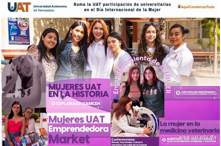  Organiza UAT participación de universitarias en eventos del Día Internacional de la Mujer