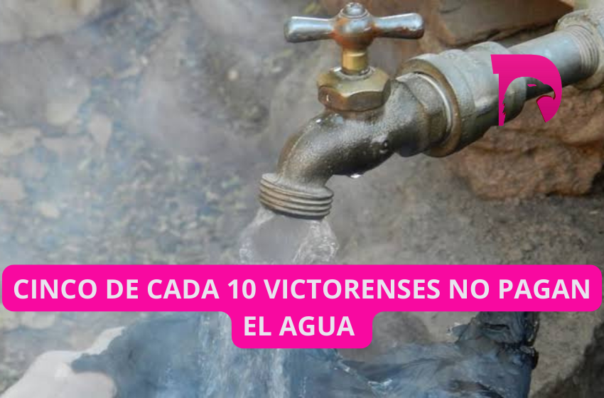  Cinco de cada 10 victorense no pagan el agua