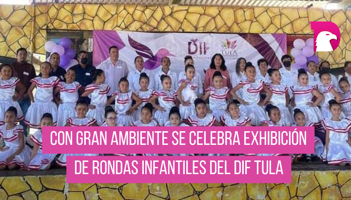  Con gran ambiente se celebra exhibición de rondas infantiles del DIF Tula
