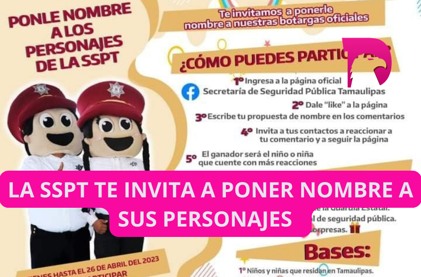  La SSPT te invita a poner nombre a sus personajes