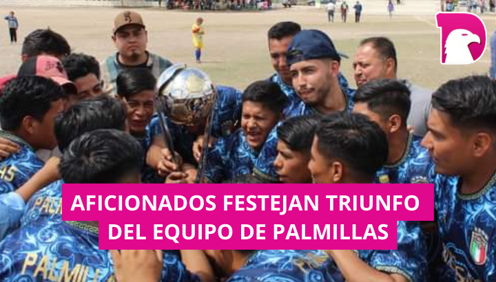  Aficionados al futbol siguen festejando al campeón Palmillas