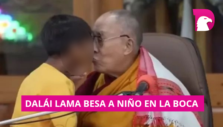  Repudio en redes por video del Dalái Lama besando a un niño