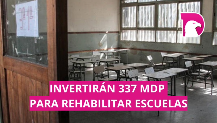  Invertirán 337 mdp para rehabilitar escuelas