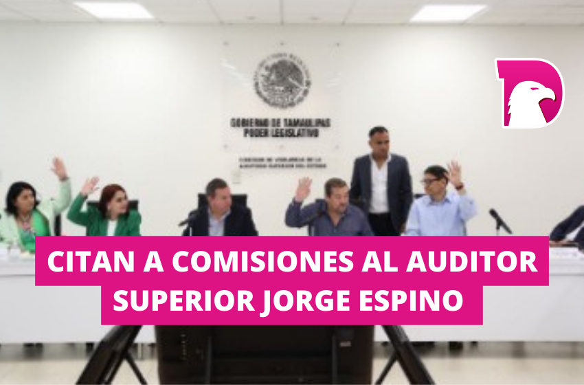  Citan a Comisiones al Auditor Superior Jorge Espino