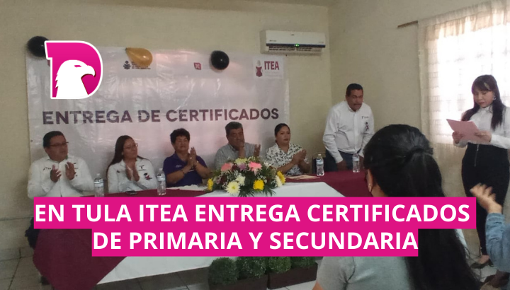  En Tula, ITEA entrega certificados de primaria y secundaria