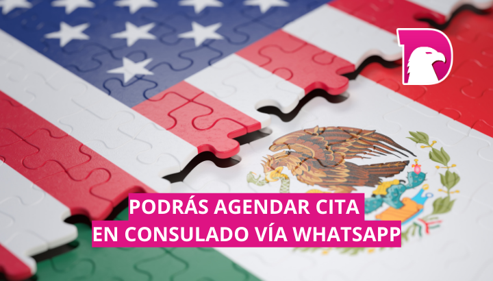  Citas para consulados de México en EU se podrán hacer por WhatsApp