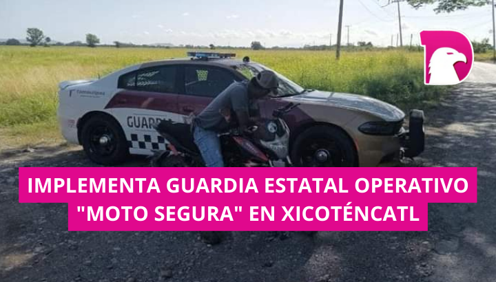  Implementa Guardia Estatal operativo ‘’Moto Segura’’ en Xicoténcatl