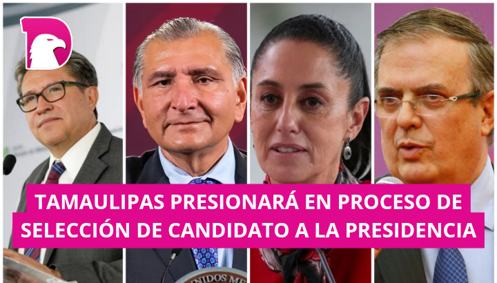  Tamaulipas presionará en proceso de selección de candidato a la Presidencia