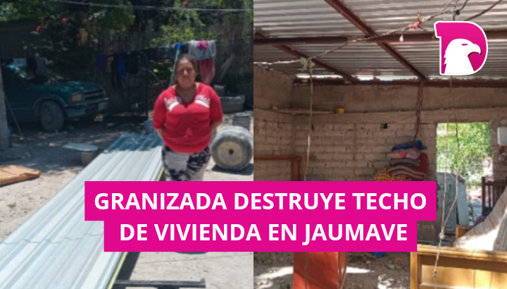  Ordena alcalde de Jaumave arreglo de techo que destruyó granizada