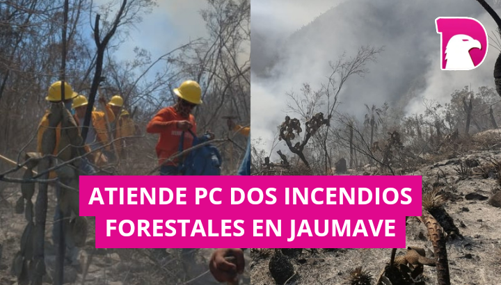  Atiende PC dos incendios forestales en Jaumave