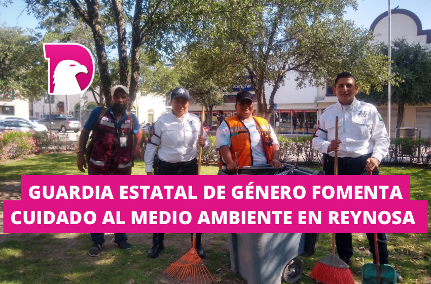  Guardia Estatal de Género fomenta cuidado al medio ambiente en Reynosa