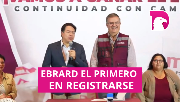  Ebrard se registra como aspirante de Morena