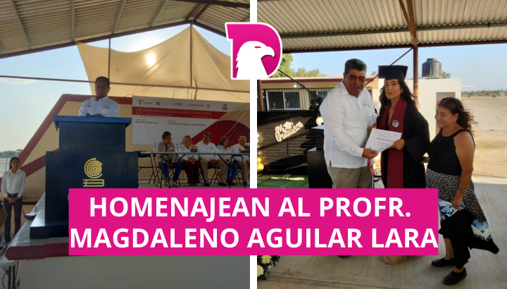  Homenajean al Prof. Magdaleno Aguilar Lara en el Telebachillerato No. 35 Francisco I. Madero