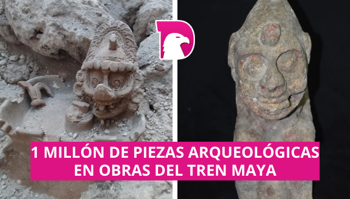  Más de 1 millón de piezas arqueológicas en obra del Tren Maya