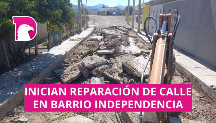  Tula: Inician reparación de calle en barrio Independencia