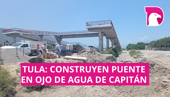  Tula: Construyen puente en Ojo de Agua de Capitán
