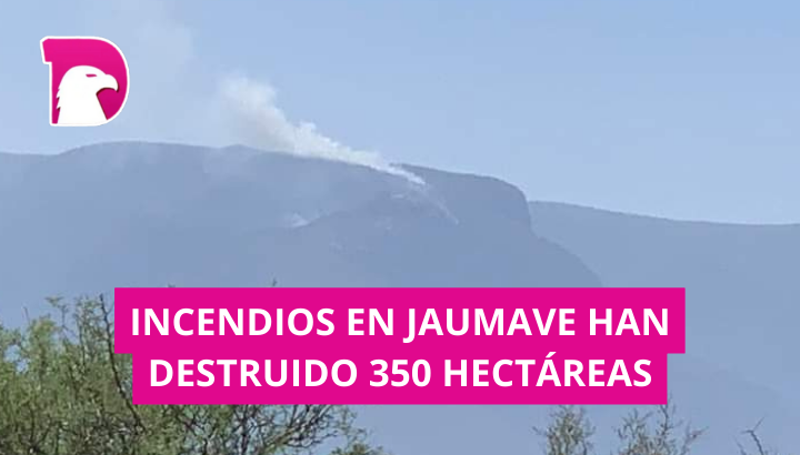  Incendios en Jaumave han dañado 350 hectáreas