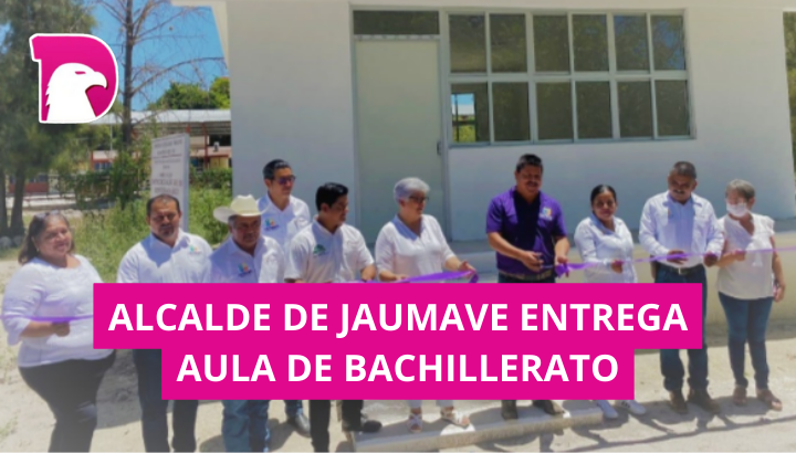  Alcalde entrega aula al Telebachillerato de Padrón y Juárez