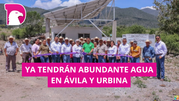  Gracias al alcalde, familias de Ávila y Urbina tienen abundante agua