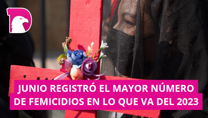  Junio registró mayor número de feminicidios en lo que va del 2023