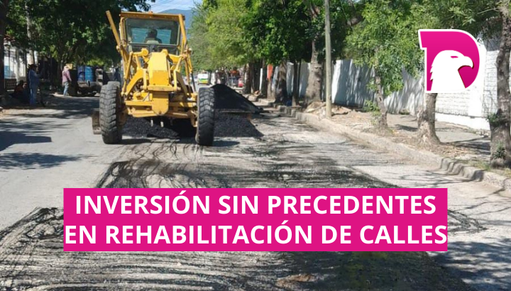  Inversión sin precedentes en rehabilitación de calles