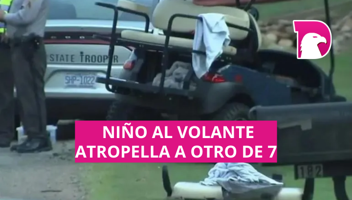  Niño al volante mata a otro de 7