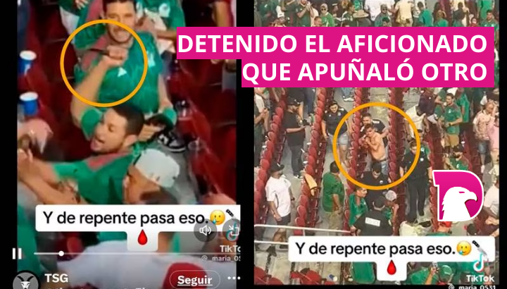  Fue detenido el aficionado que apuñaló otro en pleno partido del Tricolor