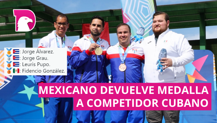  Mexicano devuelve medalla a competidor cubano en Juegos Centroamericanos