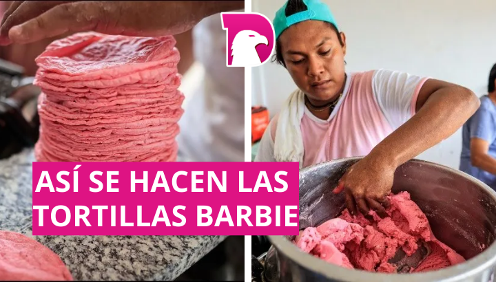  Tacos y las tortillas rosas por la fiebre de Barbie